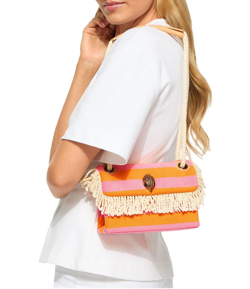 Kurt Geiger London Kurt's Cabana Mini Terry Kensington Fringe Crossbody Bag