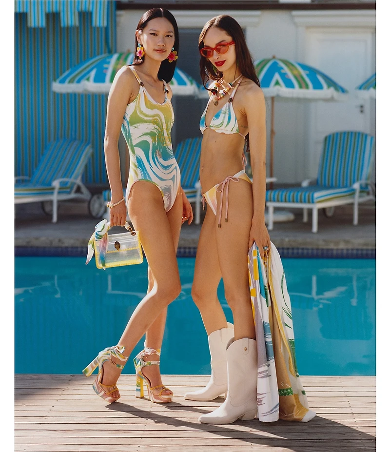 Kurt Geiger London Kurt's Cabana Round Neck One Piece Swimsuit
