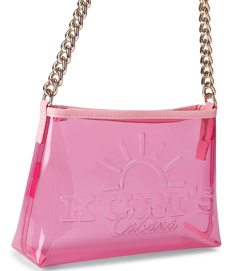 Kurt Geiger London Kurt's Cabana Small Clear Pochette Shoulder Bag