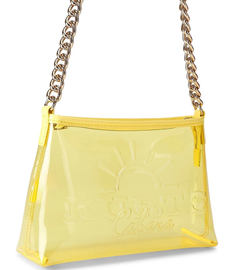 Kurt Geiger London Kurt's Cabana Small Clear Pochette Shoulder Bag