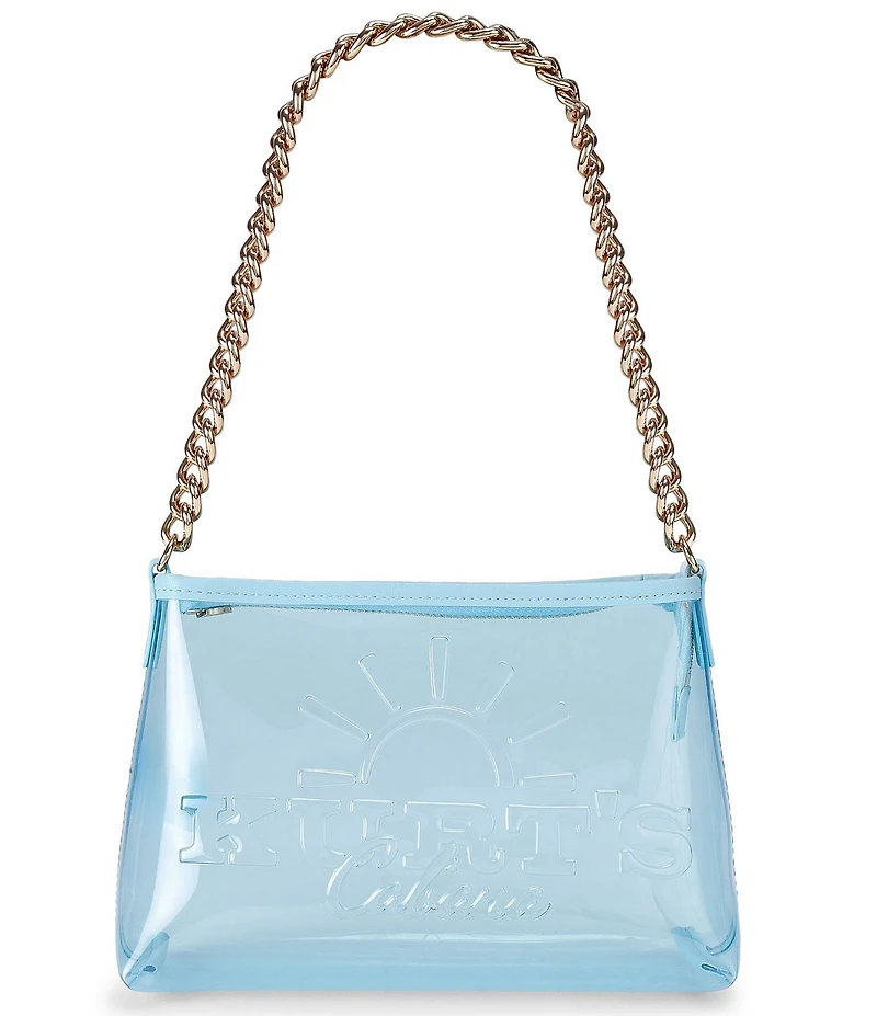 Kurt Geiger London Kurt's Cabana Small Clear Pochette Shoulder Bag