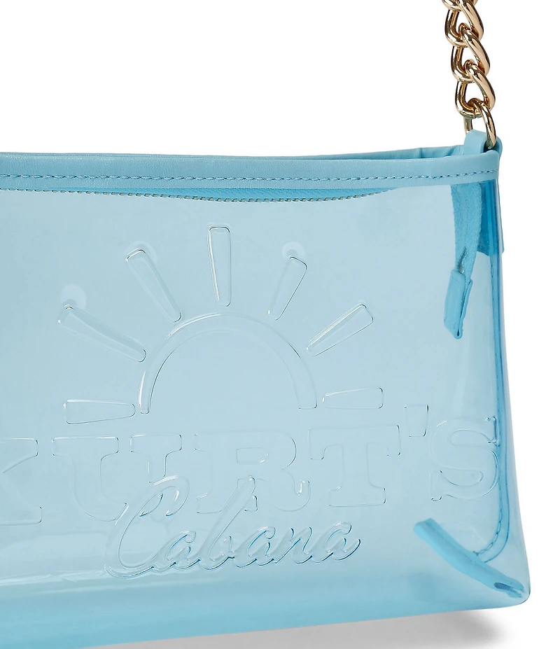 Kurt Geiger London Kurt's Cabana Small Clear Pochette Shoulder Bag