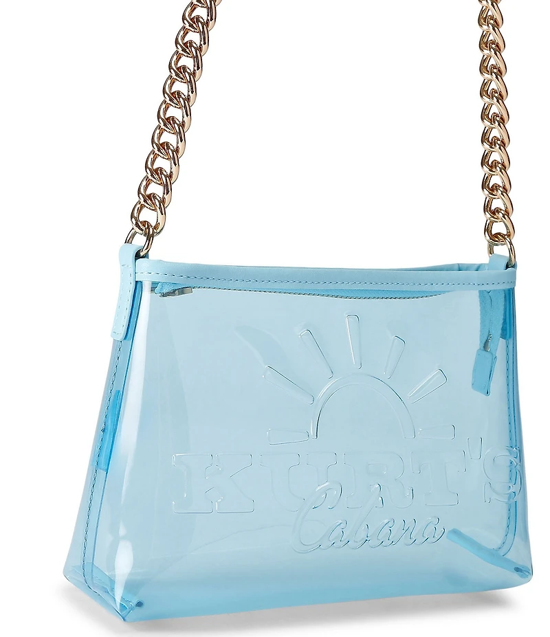 Kurt Geiger London Kurt's Cabana Small Clear Pochette Shoulder Bag