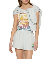 Kurt Geiger London Kurt's Cabana Swirl Print Square Neck Sleeveless Cami