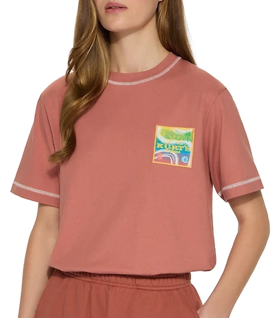 Kurt Geiger London Kurt's Cabana Neck Short Sleeve Tee