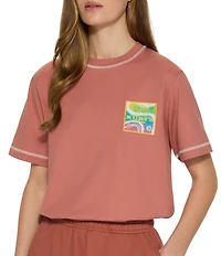 Kurt Geiger London Kurt's Cabana Neck Short Sleeve Tee