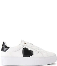 Kurt Geiger London Lana Leather Heart Platform Sneakers