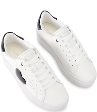 Kurt Geiger London Lana Leather Heart Platform Sneakers