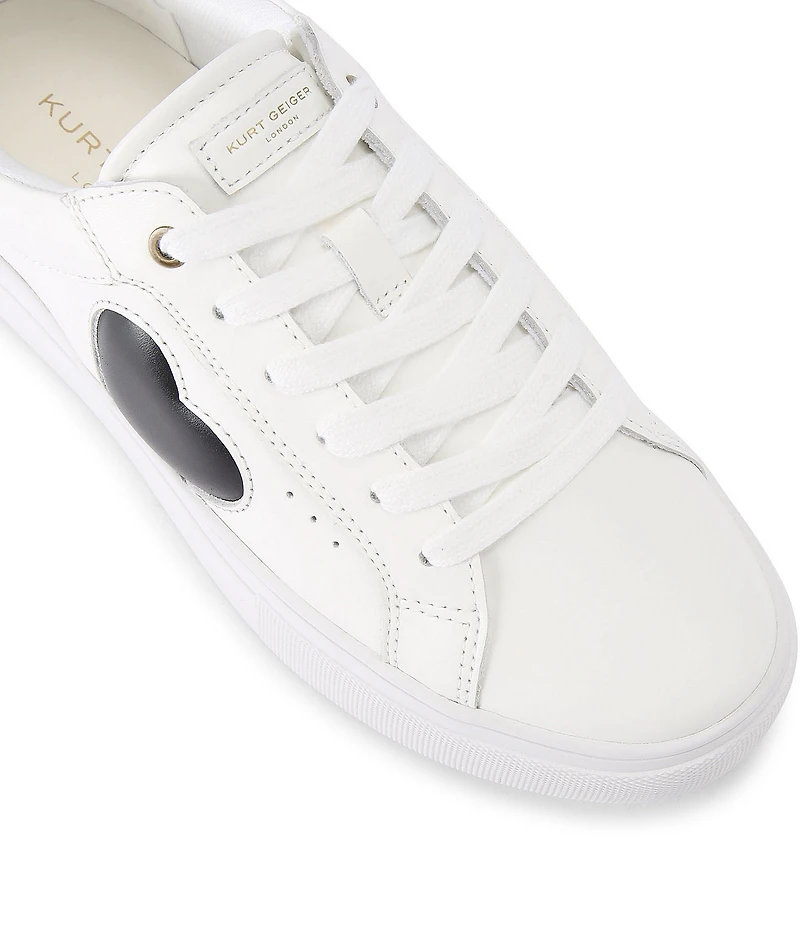 Kurt Geiger London Lana Leather Heart Platform Sneakers