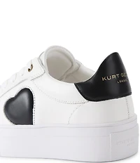 Kurt Geiger London Lana Leather Heart Platform Sneakers