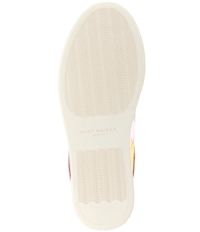 Kurt Geiger London Lana Metallic Leather Toe Cap Sneakers