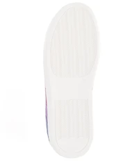 Kurt Geiger London Lane Metallic Rainbow Stripe Lace Up Sneakers