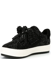 Kurt Geiger London Laney Rhinestone Bow Platform Sneakers