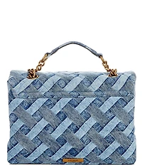 Kurt Geiger London Large Kensington Denim Top Handle Shoulder Bag