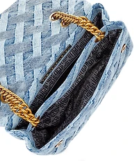 Kurt Geiger London Large Kensington Denim Top Handle Shoulder Bag