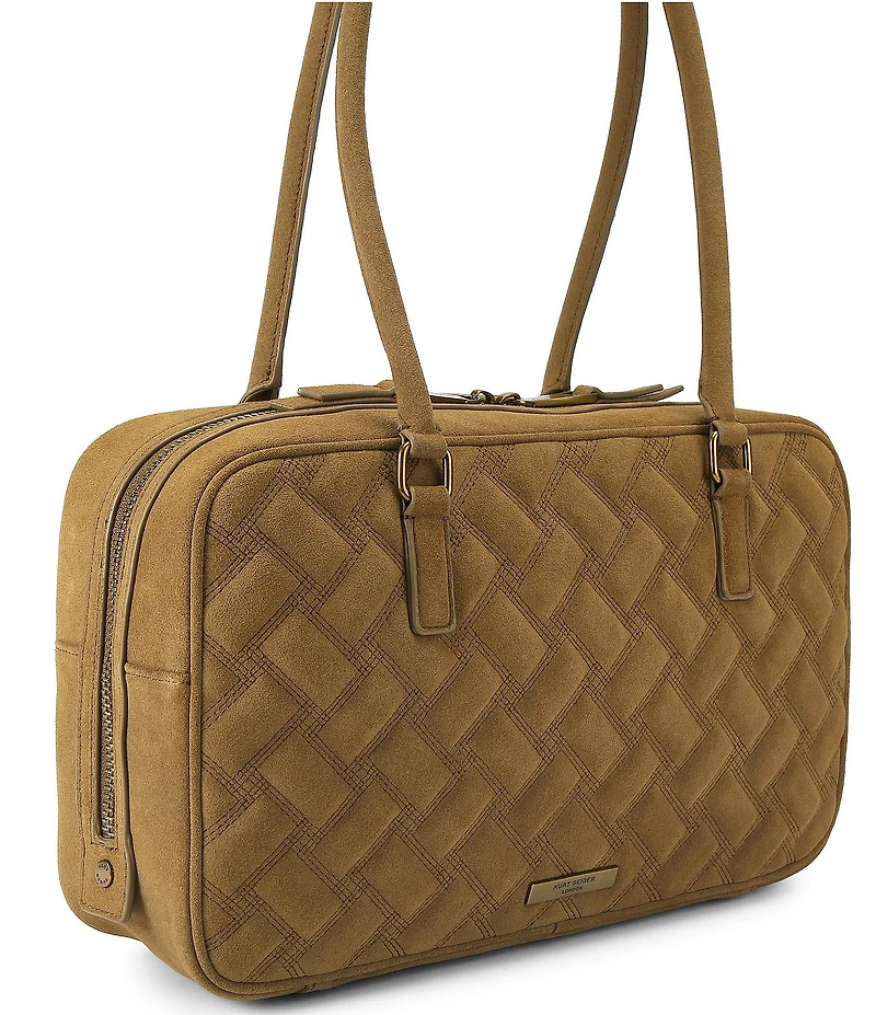 Kurt Geiger London Large Kensington Duffle Suede Shoulder Bag