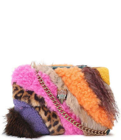 Kurt Geiger London Large Kensington Faux Fur Convertible Shoulder Bag