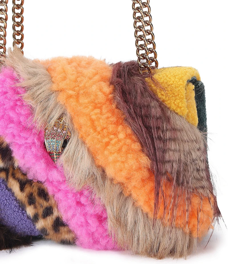 Kurt Geiger London Large Kensington Faux Fur Convertible Shoulder Bag