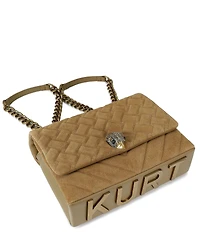 Kurt Geiger London Large Kensington Kurt Suede Shoulder Bag