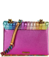 Kurt Geiger London Large Kensington Rainbow Vertical Stripe Kurt Convertible Shoulder Bag