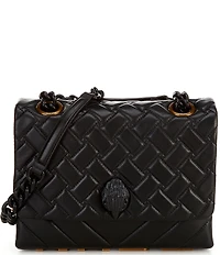 Kurt Geiger London Large Quilted Kensington Long Flap Shoulder Bag