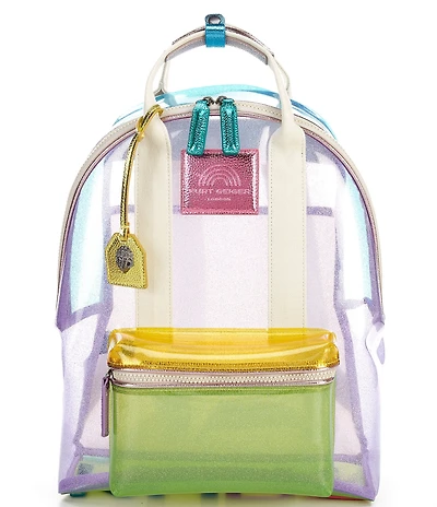 Kurt Geiger London Large Clear Vinyl Southbank Backpack