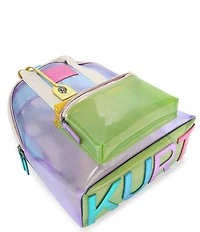 Kurt Geiger London Southbank Large Clear Vinyl Backpack