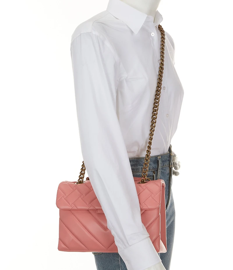 Kurt Geiger London Leather Kensington Convertible Crossbody Bag