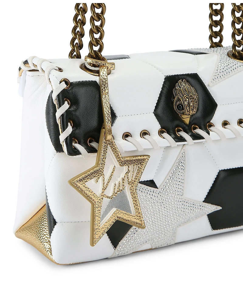 Kurt Geiger London Leather Kensington Footy (Soccer) Shoulder Bag