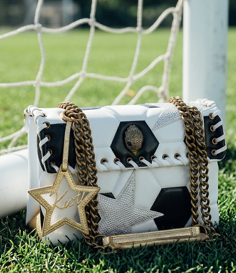 Kurt Geiger London Leather Kensington Footy (Soccer) Shoulder Bag