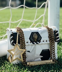 Kurt Geiger London Leather Kensington Footy (Soccer) Shoulder Bag