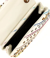 Kurt Geiger London Kensington Mini Leather Jewel Studded Crossbody Bag