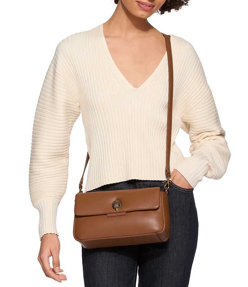 Kurt Geiger London Leather Oxford Crossbody Shoulder Bag