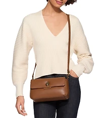 Kurt Geiger London Leather Oxford Crossbody Shoulder Bag