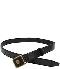 Kurt Geiger London Leather Rhinestone Buckle Pimlico Belt