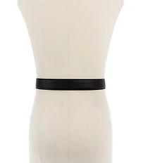 Kurt Geiger London Leather Rhinestone Buckle Pimlico Belt