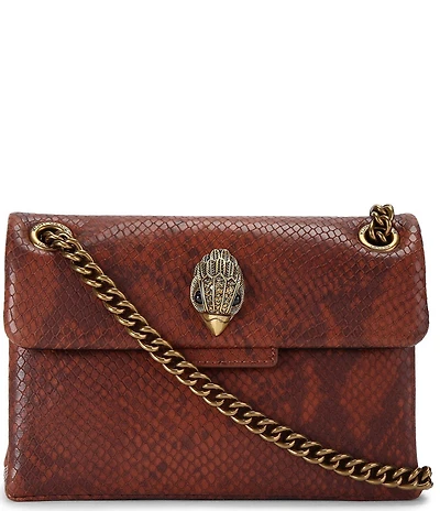 Kurt Geiger London Leather Snake Mini Kensington Crossbody Bag