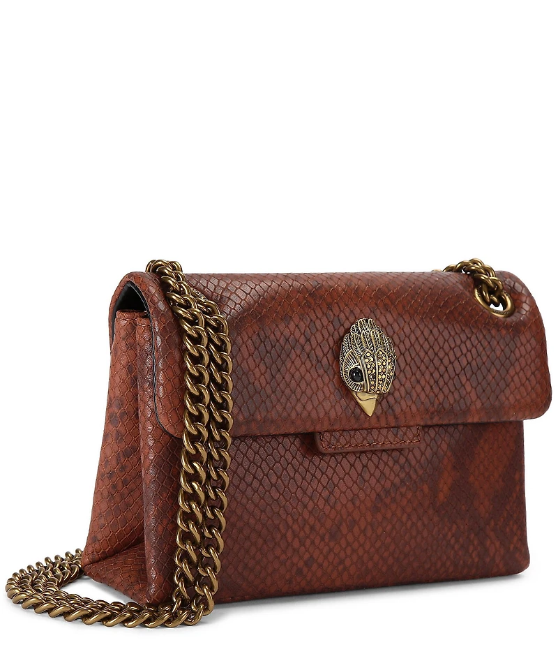 Kurt Geiger London Leather Snake Mini Kensington Crossbody Bag