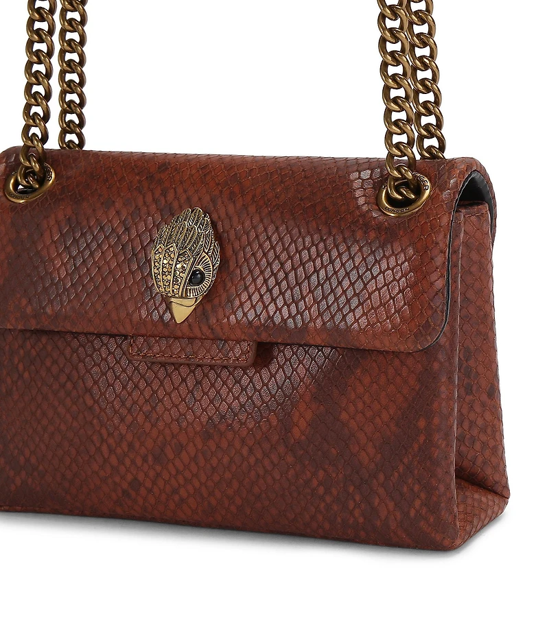 Kurt Geiger London Leather Snake Mini Kensington Crossbody Bag