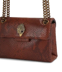 Kurt Geiger London Leather Snake Mini Kensington Crossbody Bag