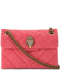 Kurt Geiger London Suede Mini Kensington Quilted Crossbody Bag