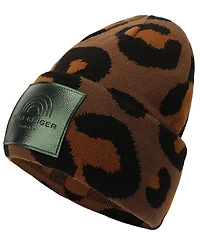 Kurt Geiger London Leopard Cuffed Beanie