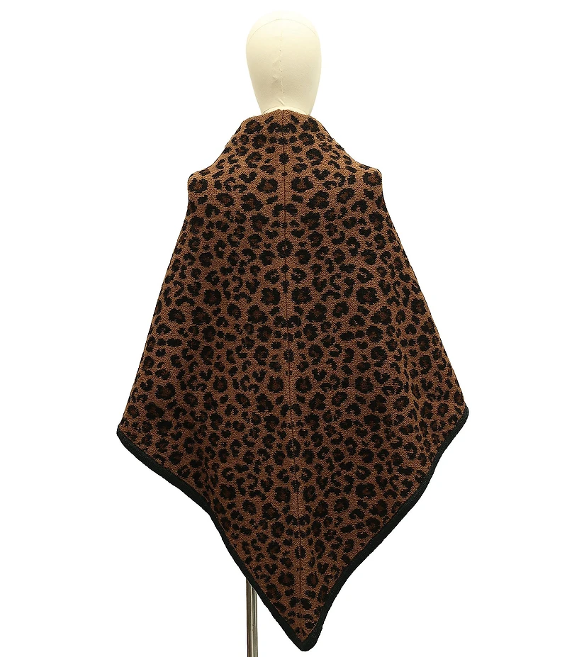 Kurt Geiger London Leopard Knit Ruana