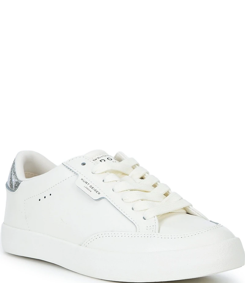 Kurt Geiger London London Glitter Accent Lace Up Sneakers