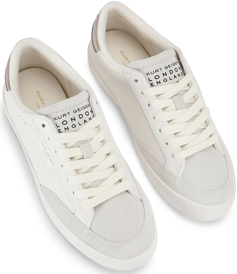 Kurt Geiger London London Gold Ornament Lace Up Sneakers
