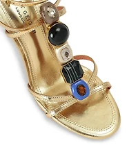 Kurt Geiger London Lou Lou Crystal Gem Embellished Dress Sandals
