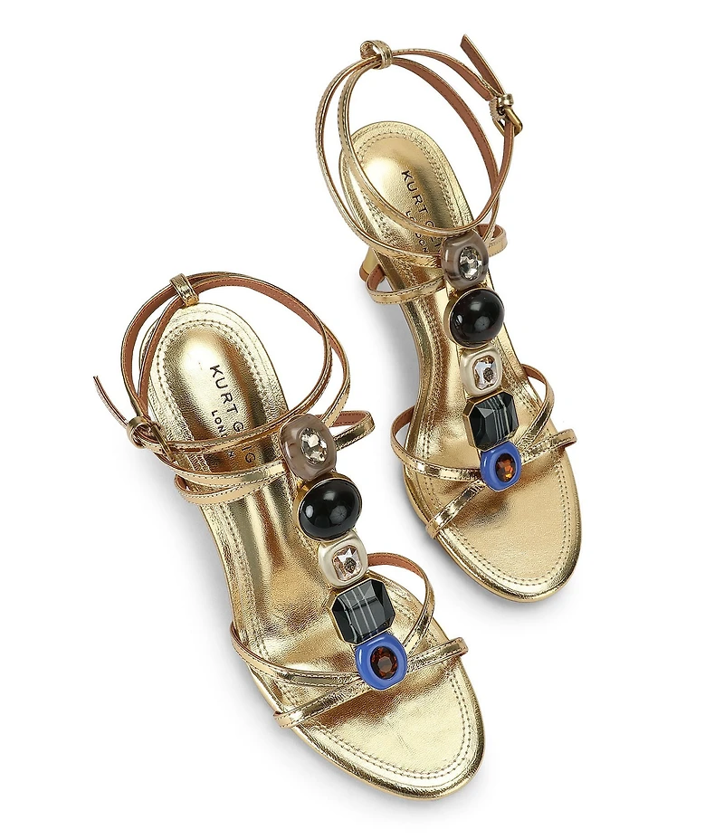 Kurt Geiger London Lou Lou Crystal Gem Embellished Dress Sandals