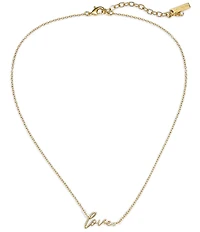 Kurt Geiger London Love Script Short Pendant Necklace