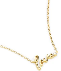 Kurt Geiger London Love Script Short Pendant Necklace