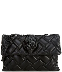 Kurt Geiger London Macro Kensington Drench Leather Crossbody Bag